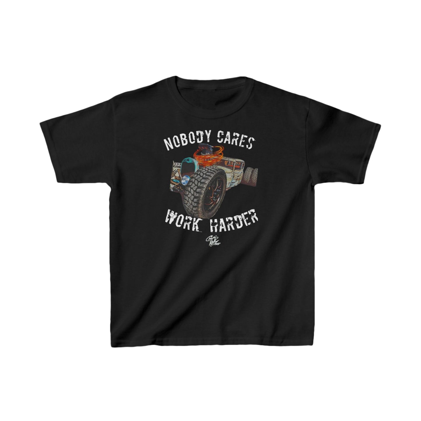 NOBODY CARES RAT ROD Kids Cotton™ Tee Shirt