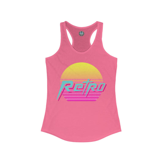 RETRO VIBES Women's Racerback Tank Top - Chop'D Ratz Garage