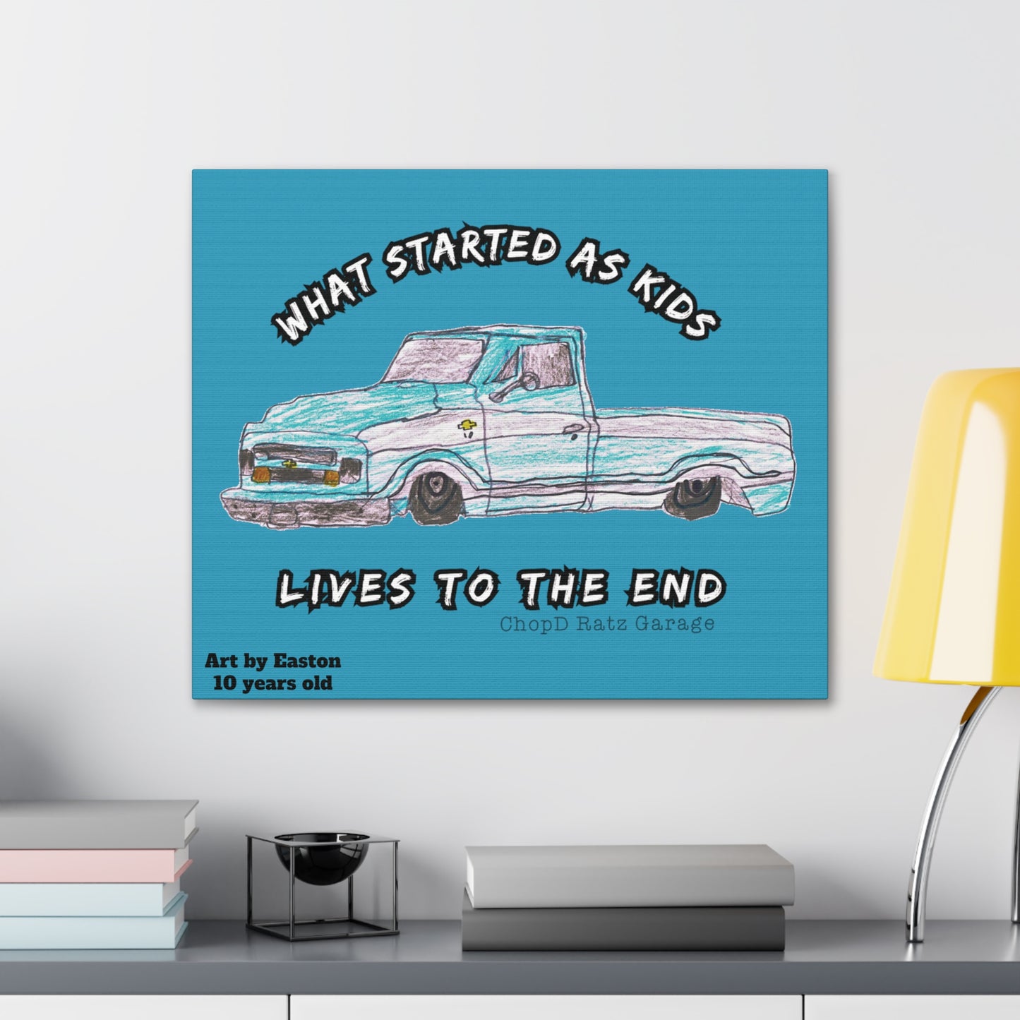 ART by EASTON C10 Canvas Gallery Wrap TEAL