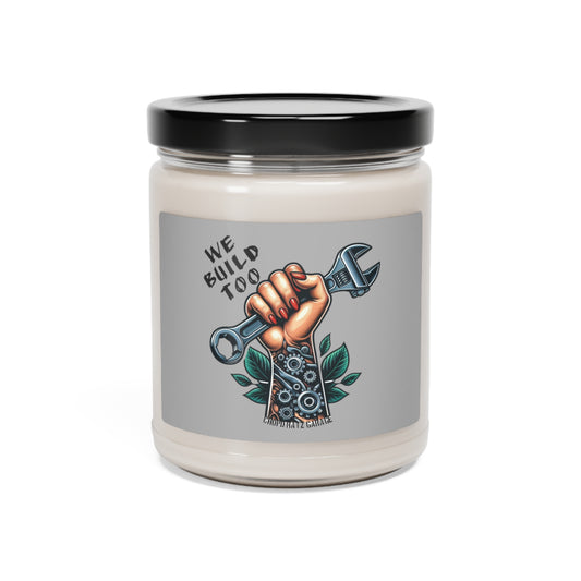 WE BUILD TOO Women Power Scented Soy Candle, 9oz