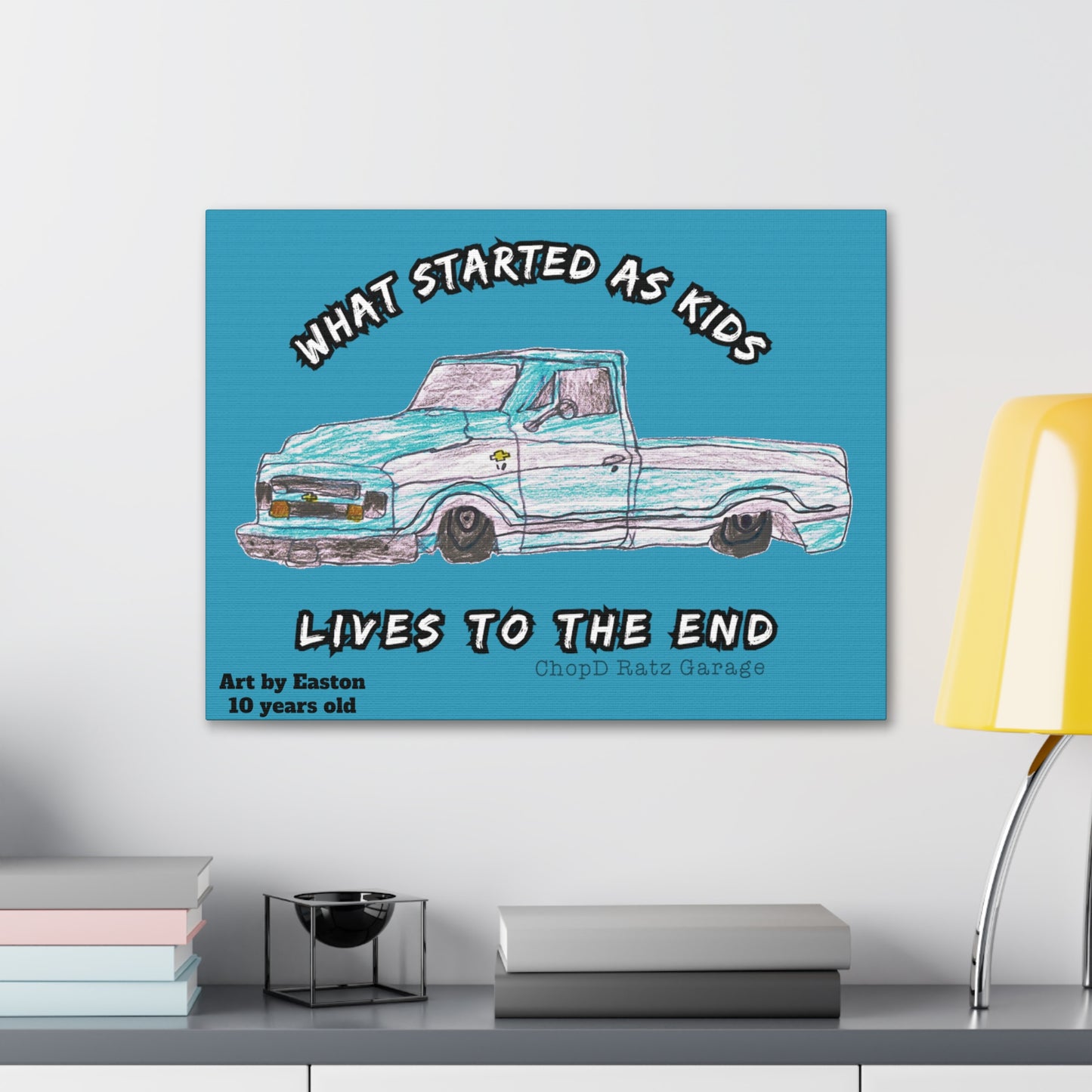 ART by EASTON C10 Canvas Gallery Wrap TEAL