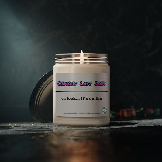 PERSONALIZED Last Nerve Candle, Funny Candle, Custom Name Candle, Funny Gift, Mom Gift, Scented Soy Candle, 9oz - Chop'D Ratz Garage