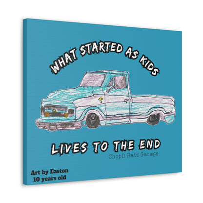 ART by EASTON C10 Canvas Gallery Wrap TEAL