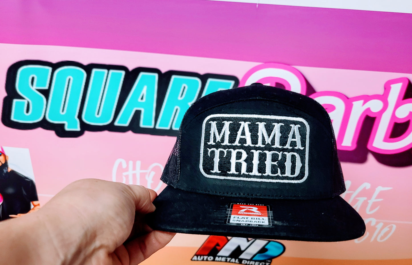 MAMA TRIED flat bill snapback hat