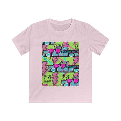 SQUAREBARBIE Retro Kids Softstyle Tee