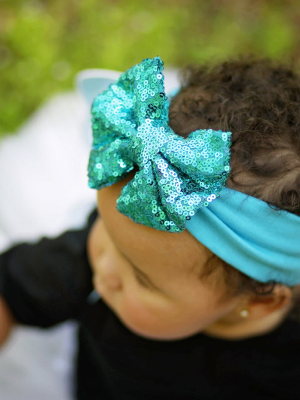 Sequin Bow Headbands