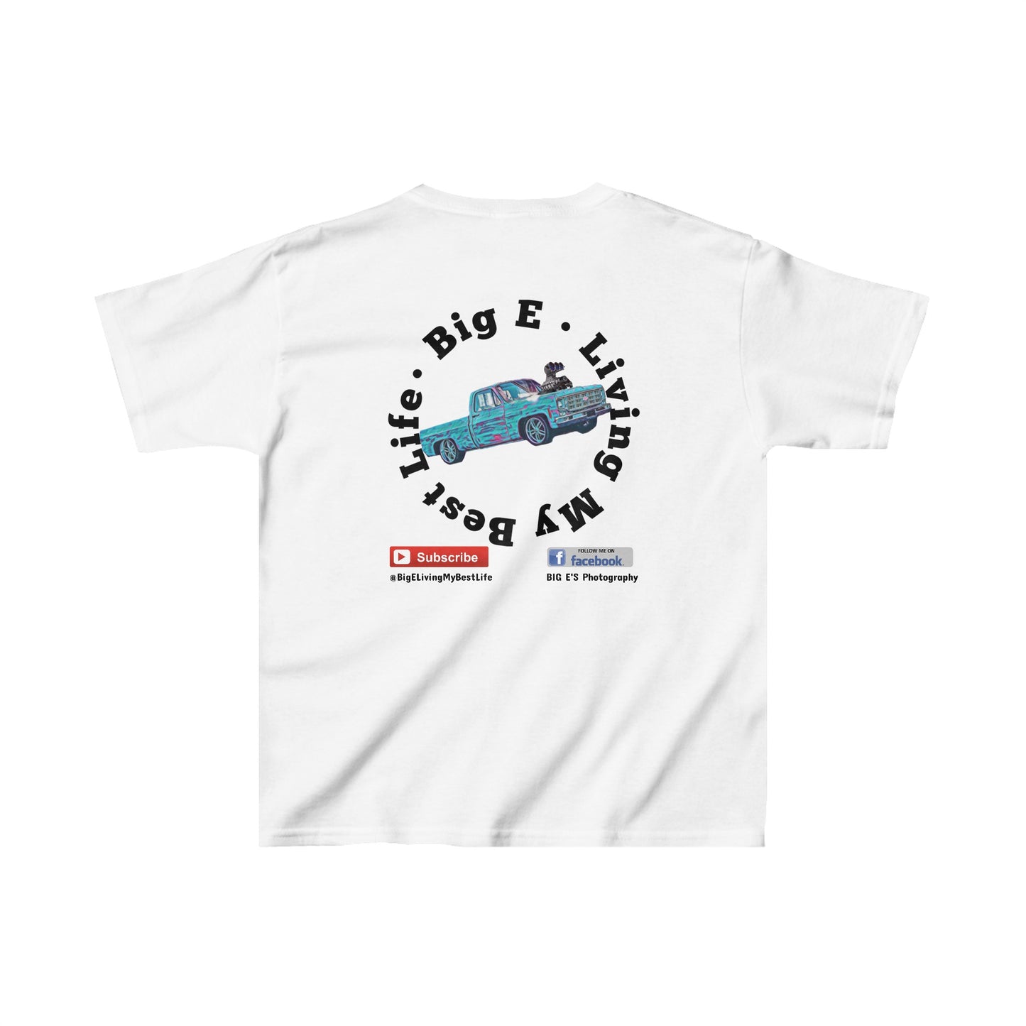 BIG E LIVING MY BEST LIFE Kids Youth Cotton T-Shirt