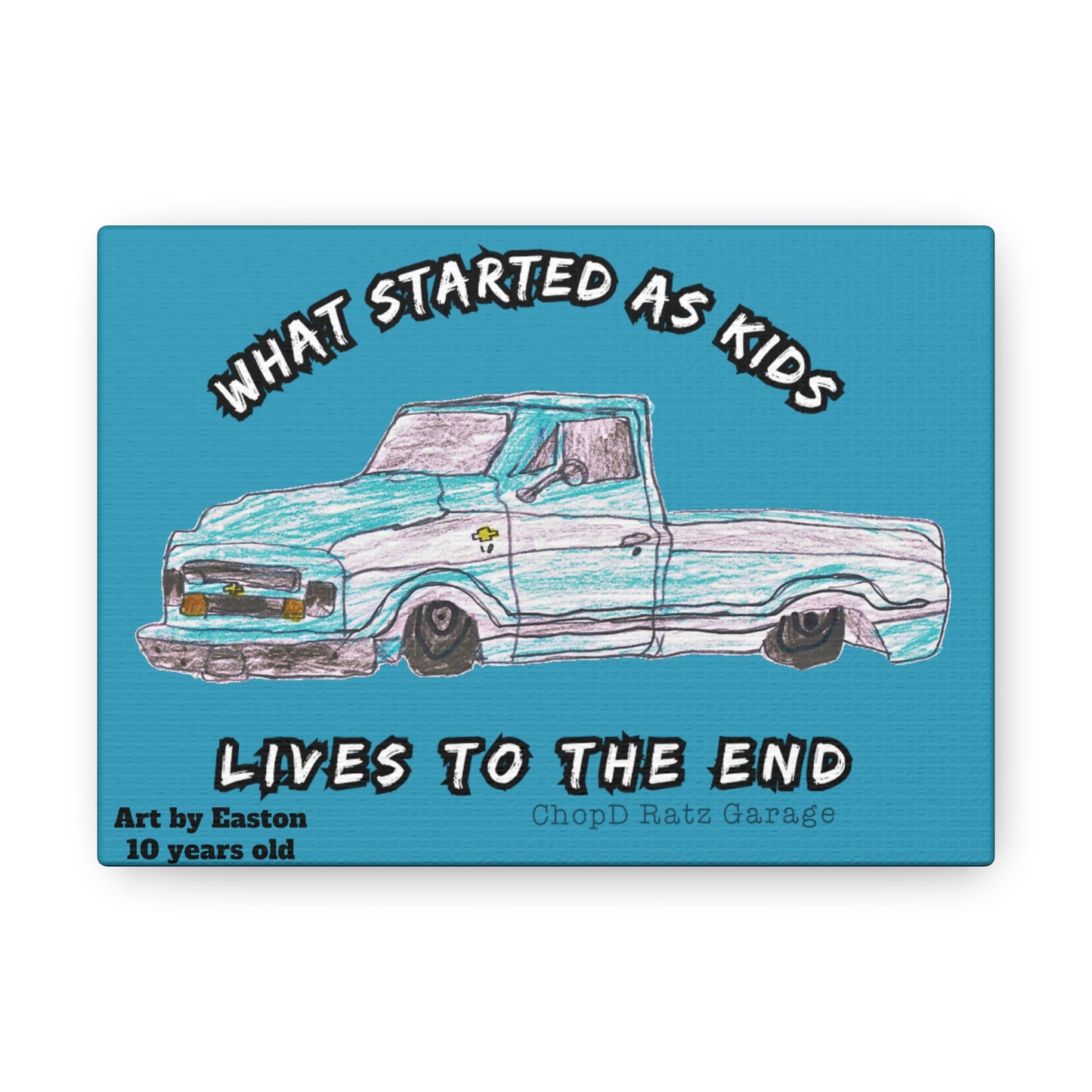 ART by EASTON C10 Canvas Gallery Wrap TEAL