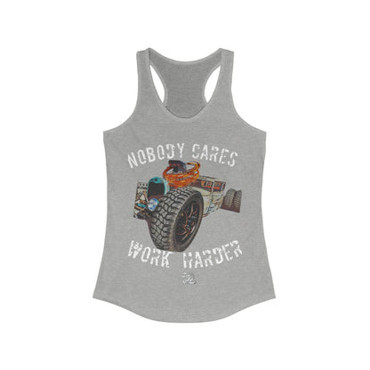 NOBODY CARES RATROD Women's Racerback Tank