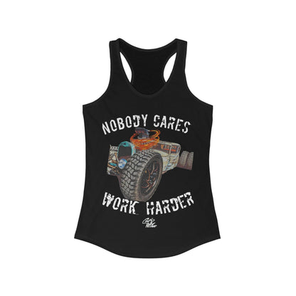 NOBODY CARES RATROD Women's Racerback Tank