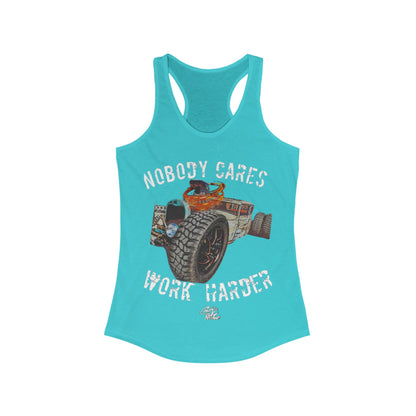 NOBODY CARES RATROD Women's Racerback Tank