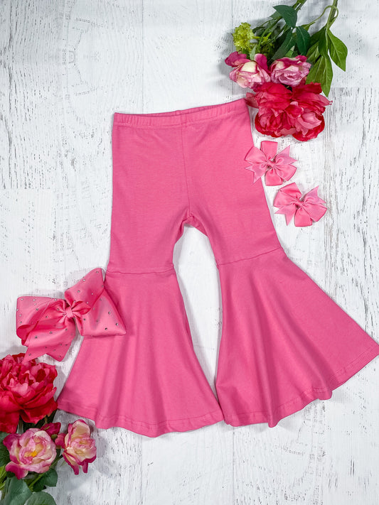 Hot Pink Bell Bottom Pants girls