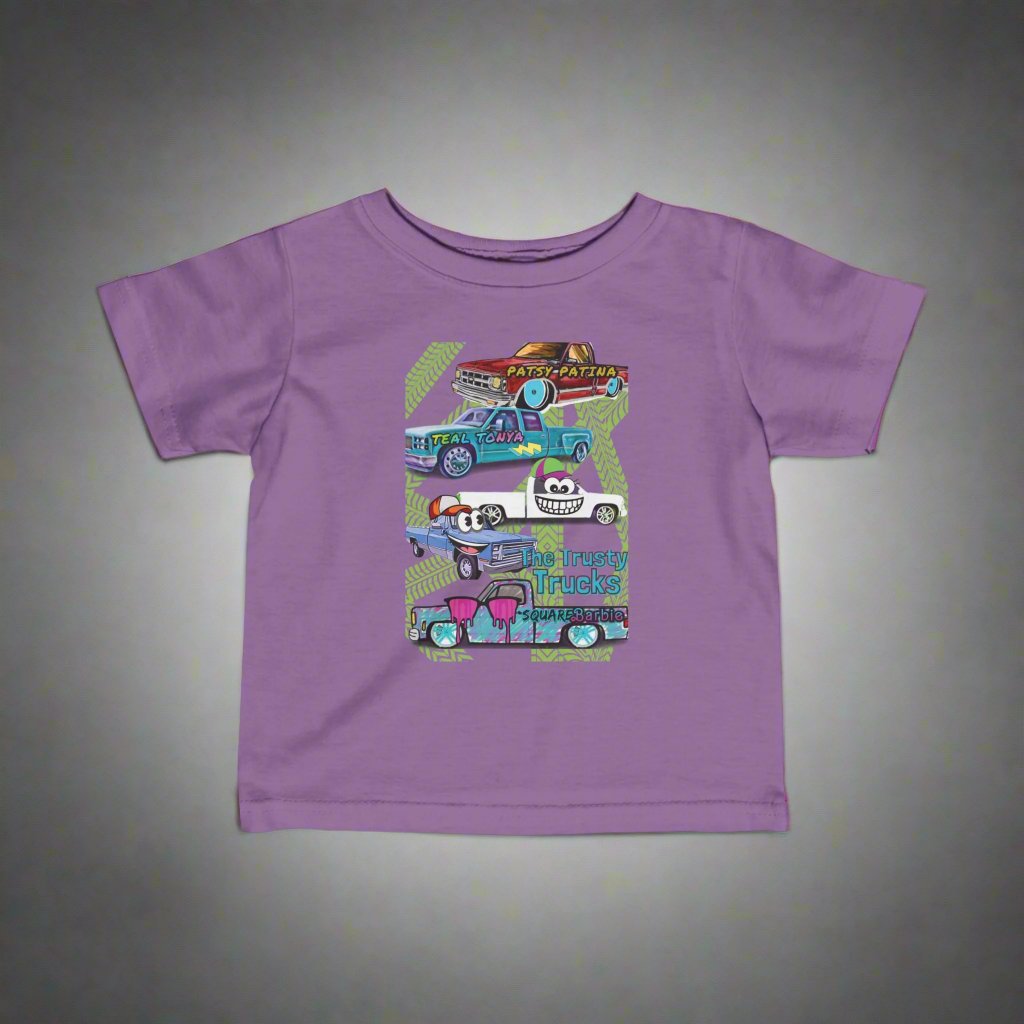 THE TRUSTY TRUCKS toddler shirt by author Candice Ballard, Chevy Trucks