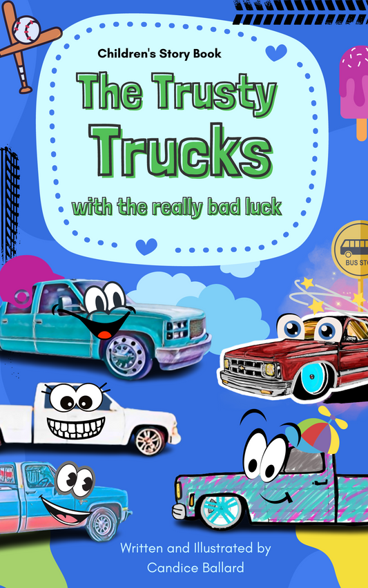 The Trusty Trucks Children's Book - Chop'D Ratz Garage