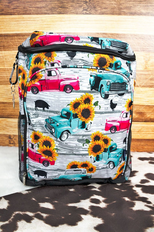 Teal stepper truck cooler backpack